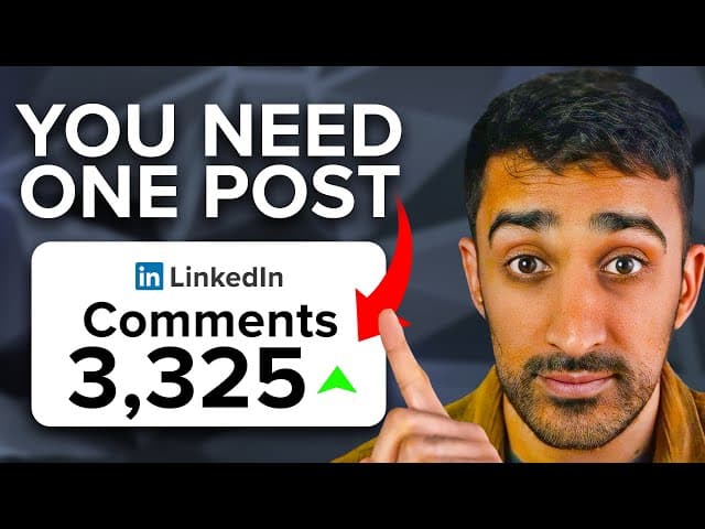 Thumbnail for How to make a KILLER LinkedIn Post (That blows up your business)