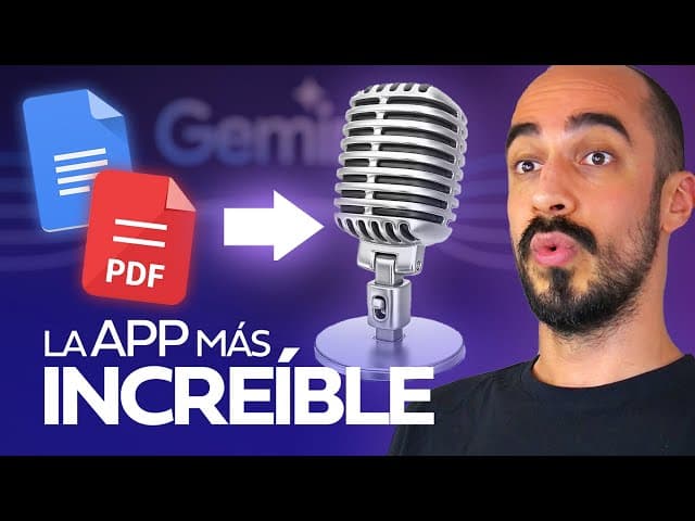 Thumbnail for Crea PODCASTs de tus DOCUMENTOS 100% Gratis! | Google sorprende con NotebookLM