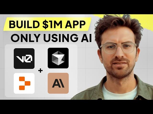 Thumbnail for I can't believe we coded an app with AI in 67 mins (V0, Cursor AI, Replit, Claude AI)