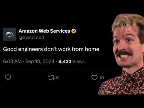 Thumbnail for Amazon Returns To Office, AWS Employees AREN'T Happy