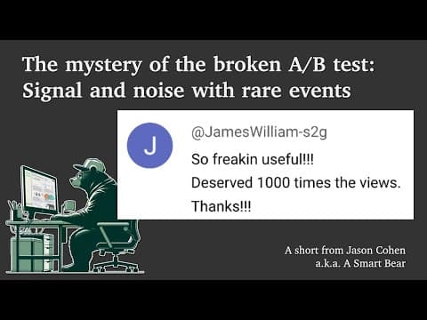 Thumbnail for Mysteries of broken A/B tests and statistical significance with rare events