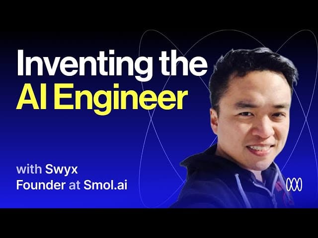 What is an AI Engineer with Shawn Wang (a.k.a Swyx) of @LatentSpaceTV Thumbnail image for What is an AI Engineer with Shawn Wang (a.k.a Swyx) of @LatentSpaceTV