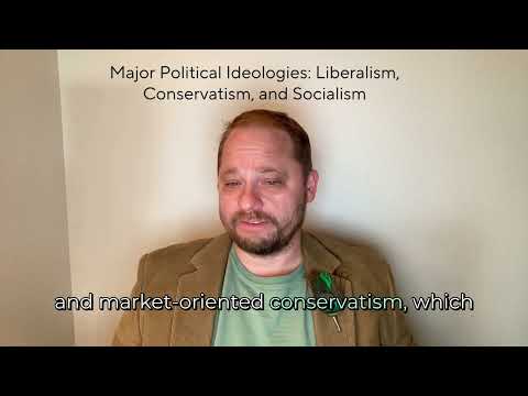Dr Cohen on Major Political Ideologies Liberalism, Conservatism, and Socialism